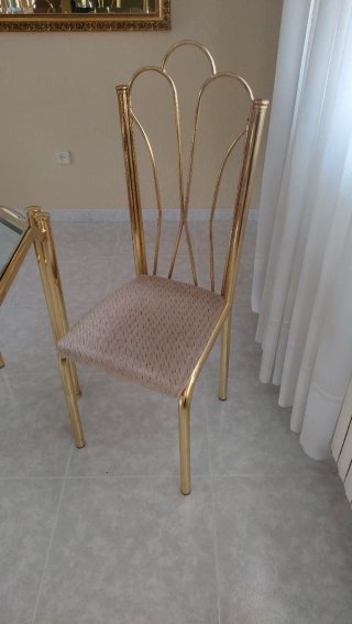 Mesa Comedor Cristal y Metal