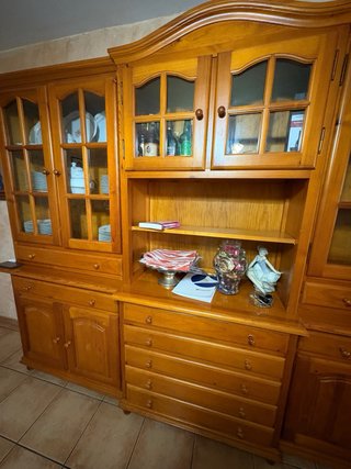 Gran librería modular pino macizo - 3 metros