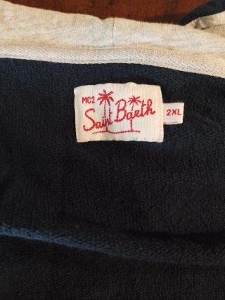 Felpa Saint Barth Blu/Grigio