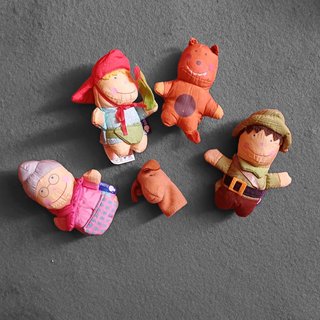 Lote di giocattoli, peluche Minnie, fattoria, marionette