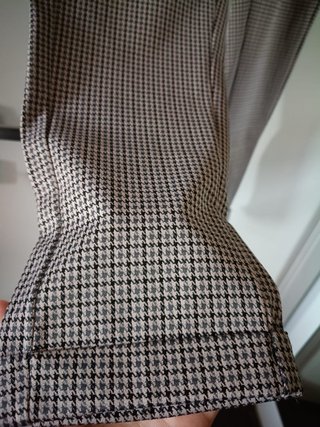 Pantaloni donna fantasia pied de poule