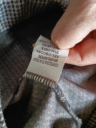 Pantaloni donna fantasia pied de poule