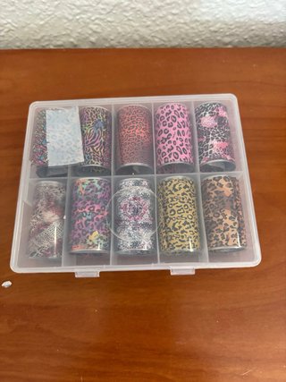 Set Foil Uñas Animal Print