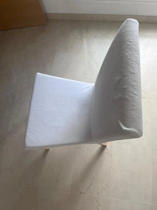 Mesa comedor extensible cristal y metal + 2 sillas