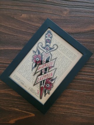 Quadro Harley Davidson Tattoo