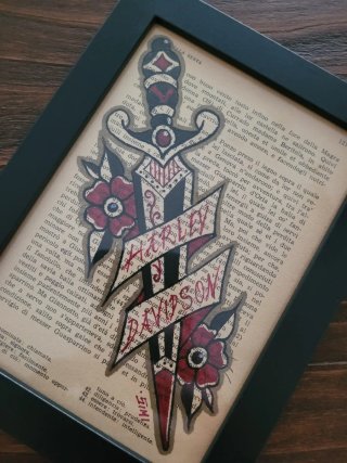Quadro Harley Davidson Tattoo