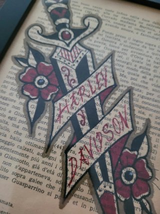 Quadro Harley Davidson Tattoo