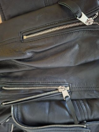 Chaqueta de cuero zara