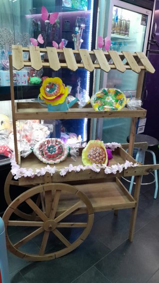 Carrito Madera CandyBar - Buen Estado