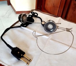 Cuffie microfono centralinista vintage