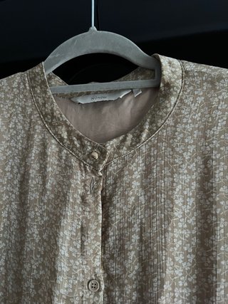 Vestido Nümph floral beige