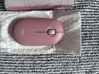 Teclado y Ratón Logitech Pebble Rosa