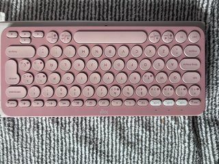 Teclado y Ratón Logitech Pebble Rosa