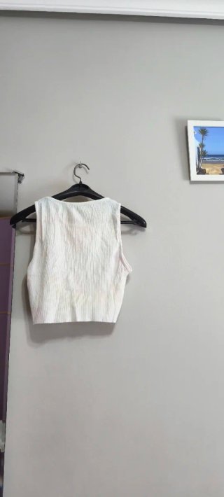 Camiseta Bershka Crop Top sin MangasXS.Nuevo.