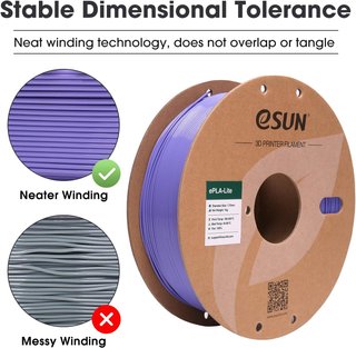 Filamento PLA eSUN 3D rosso da 1KG