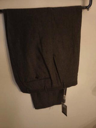 Pantaloni Uomo Canali Lino Tg48Grigio € 80 spedito