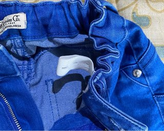 Vaquero niño azul elástico.