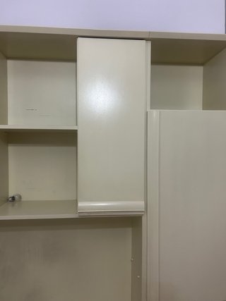 Mueble modular de salón con vitrina y almacenaje
