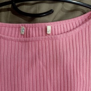 Maglia Primark a costine rosa