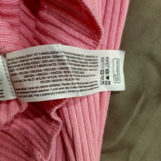 Maglia Primark a costine rosa