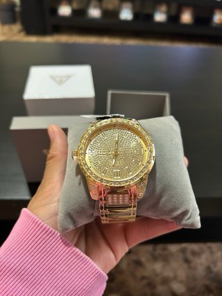 Reloj Guess Dorado con Cristales