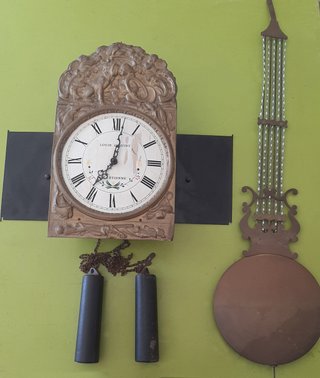 Reloj de pared Comtoise Kieninger antiguo
