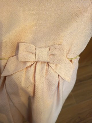 Vestido niña evento rosa brillante