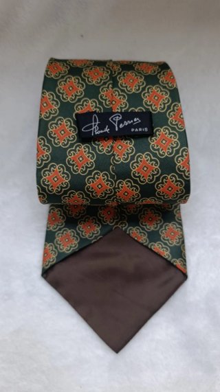 Corbata Frank Perrin Verde y Marrón