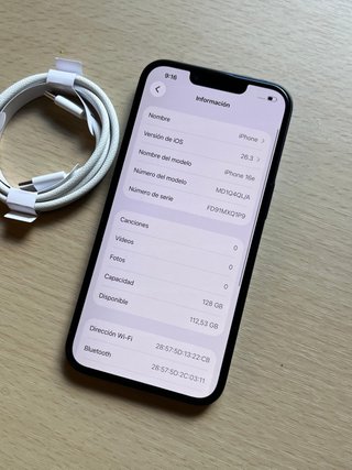 iPhone 16e GARANTÍA NUEVO 41 Ciclos