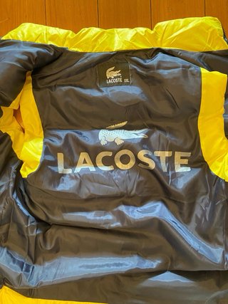 Chaleco acolchado Lacoste amarillo Talla XXL