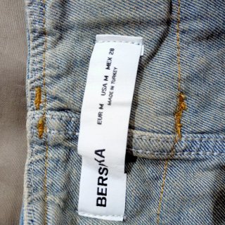 Minigonna jeans Bershka a pieghe