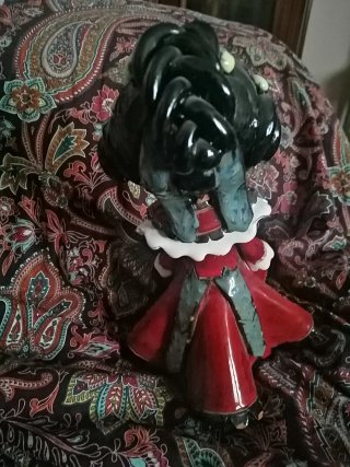 Muñeca de cerámica artesanal