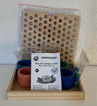 Juego Montessori Mosaico Madera One Two Fun