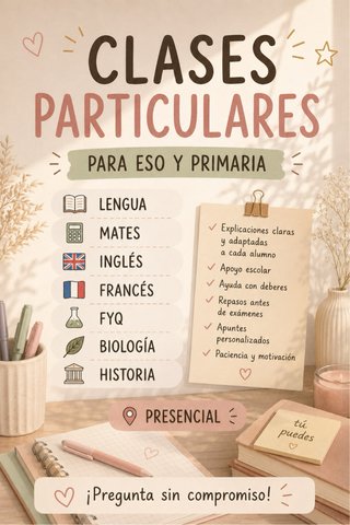 CLASES PARTICULARES PRIMARIA Y ESO