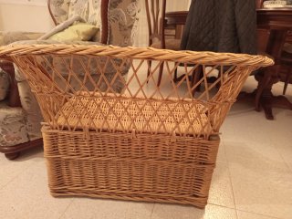 Asiento de mimbre
