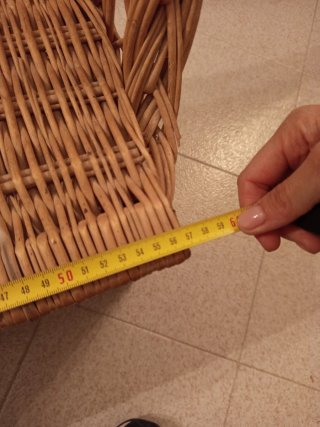 Asiento de mimbre