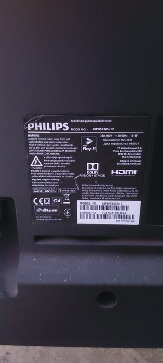 TV Philips 58PUS8505/12 Android TV 4K UHD