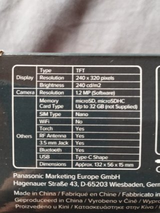 Móvil Panasonic teclas