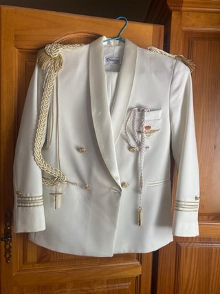 Traje Almirante Blanco Niño Talla 11