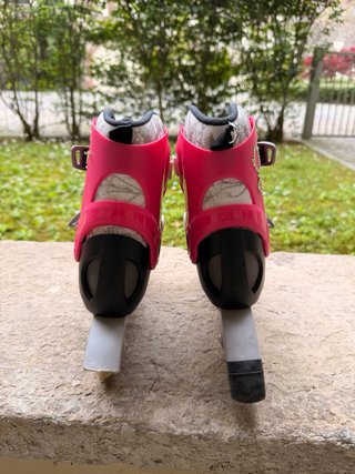Pattini Oxelo Bambina 32-34 + Protezioni