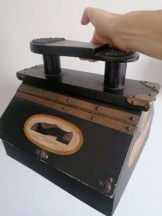 Caja limpiabotas vintage años 50