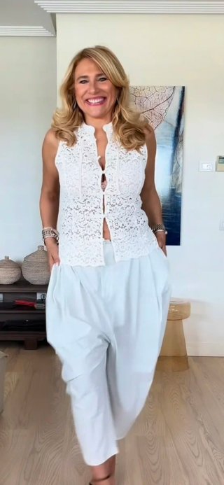 Top Zara Guipur Alamares Talla S