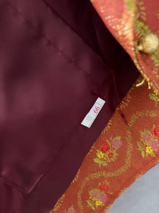 Chaleco Fallero Naranja y Dorado talla 66