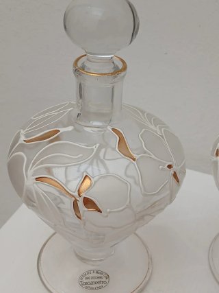 Set bagno vintage decorato