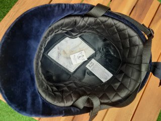 Casco nuevo Hípico Herbert Johnson Azul.