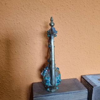 Aguamanil Latón Estilo Árabe Decorado