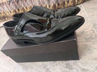 Zapatos de novio charol negros