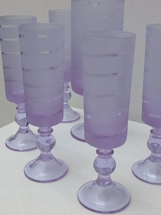 Caraffa e bicchieri Murano vintage