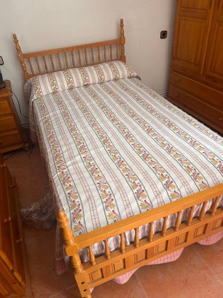 Cama individual de madera 1,90