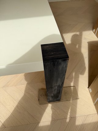 Mesa de comedor moderna blanca y madera 170x170 cm